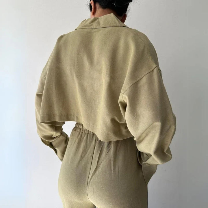 Eva Stein Luxe Cropped Sweater Set