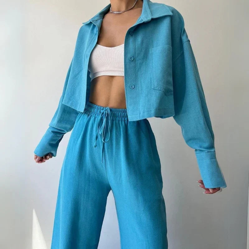 Eva Stein Luxe Cropped Sweater Set