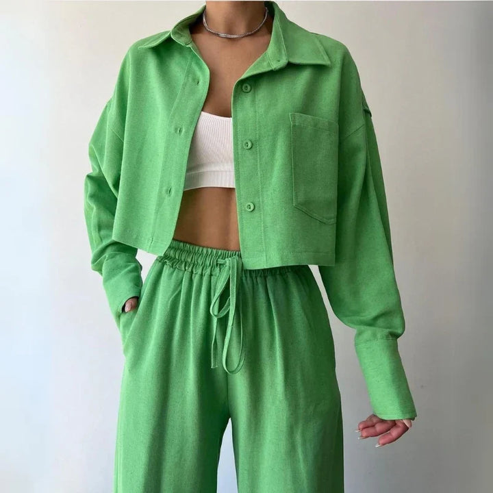 Eva Stein Luxe Cropped Sweater Set