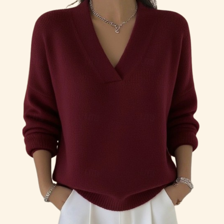 Jenna | Dames V-Hals Trui-Stijl Top