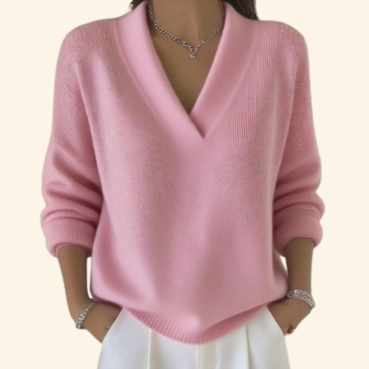 Jenna | Dames V-Hals Trui-Stijl Top