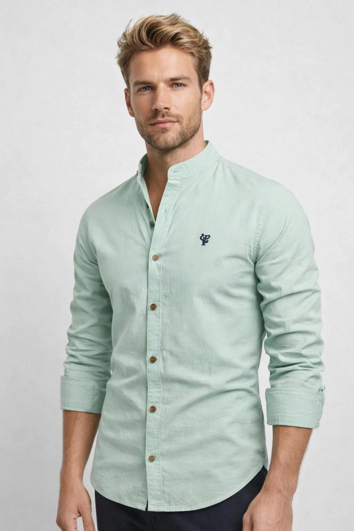 Heren Overhemd Button Down Modern Aansluitend