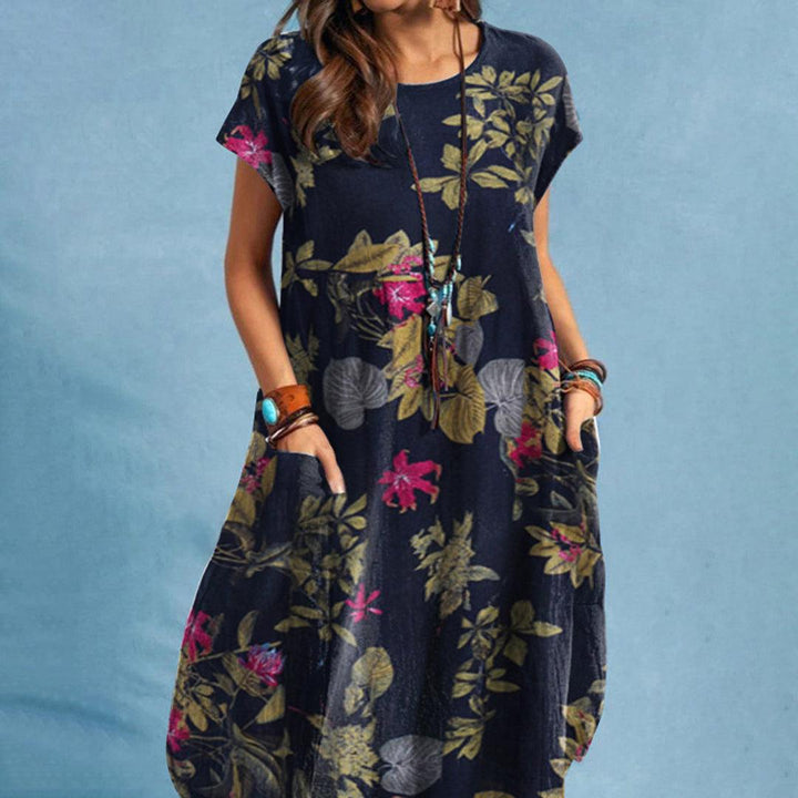 Bloemenjurk met Zakken voor Dames