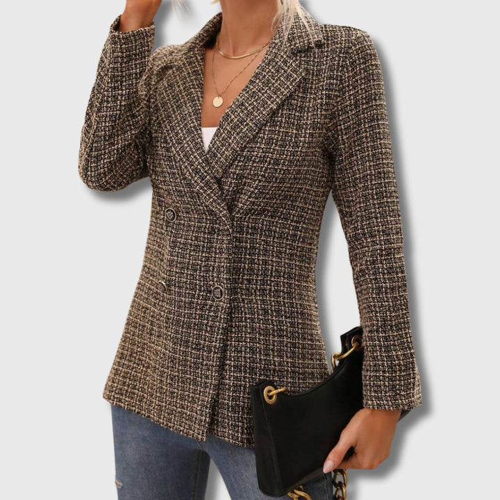 Sabine - Dames Chic Tweed Blazer Beperkte Editie