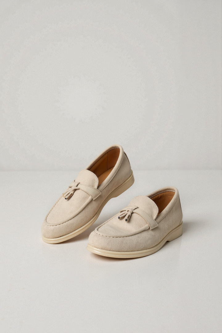 Beige Loafer met Kwasten – Elegant en Comfortabel