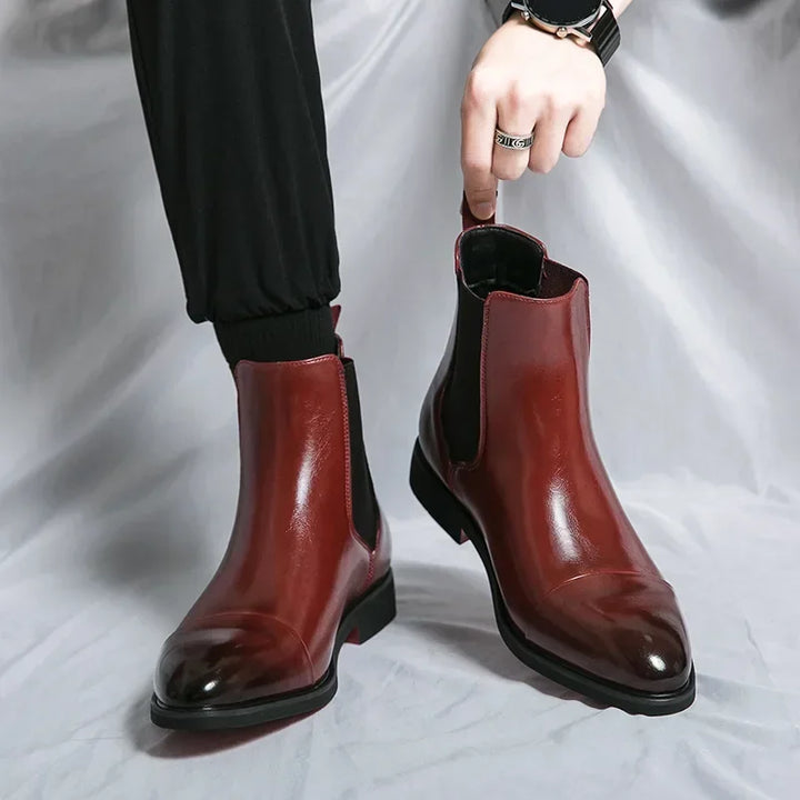 Belucio Leren Chelsea Boots