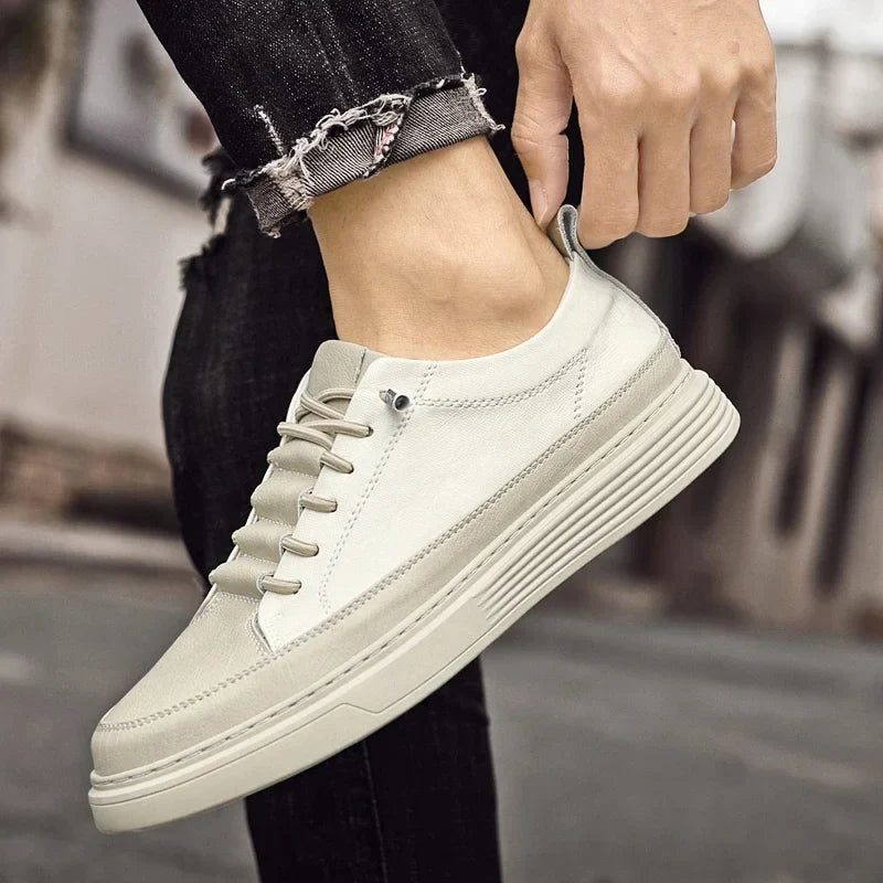 Giuliano Italiaanse Leren Sneakers