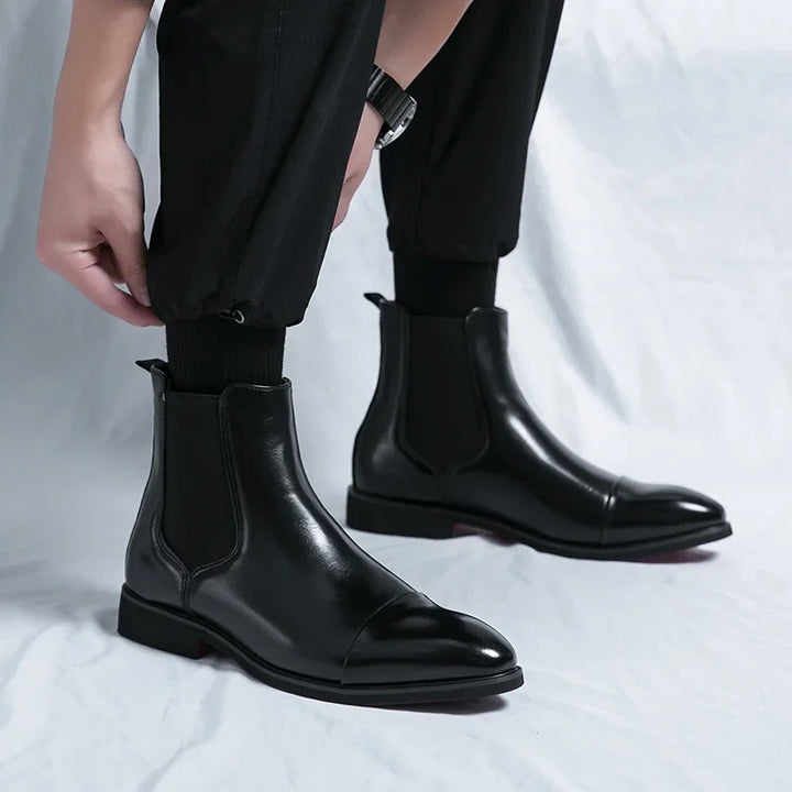 Belucio Leren Chelsea Boots