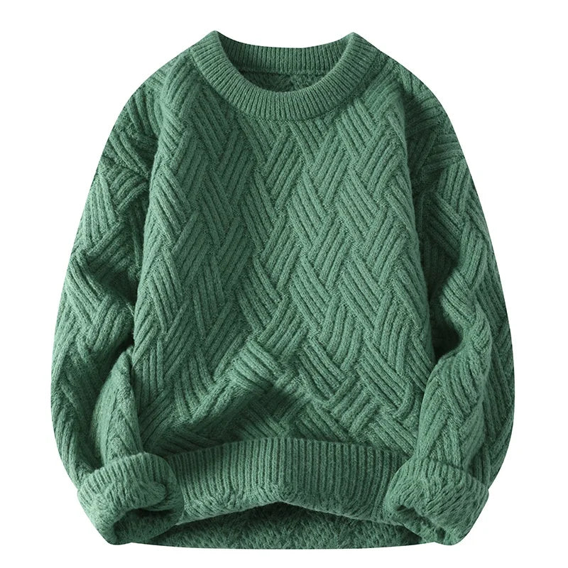 Kellen Geruite Crew Neck Trui