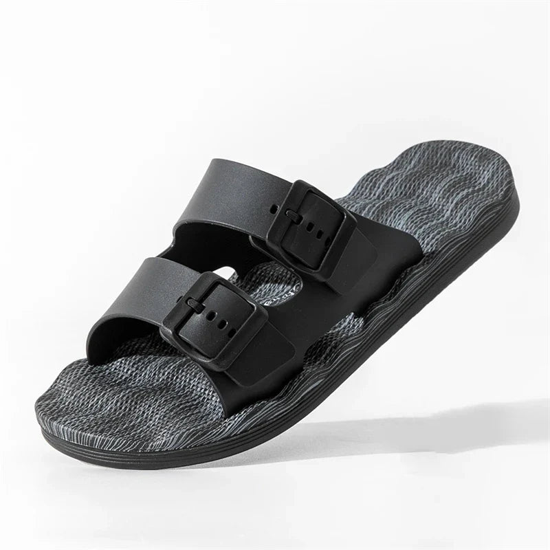 Van Belmont Orthopedische Leren Slippers