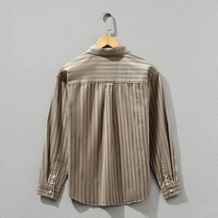 Aldren Gestreept Biologisch Katoenen Shirt