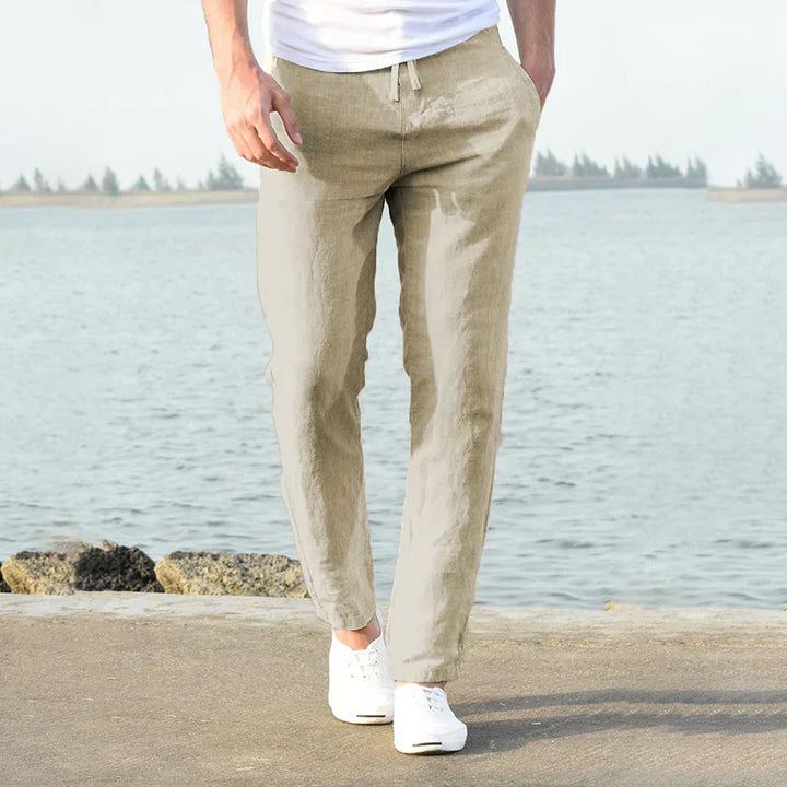 Luxe Losse Linnen Broek Voor Mannen