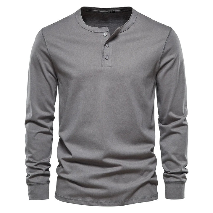 Brandon | Heren Lange Mouwen Shirt met Knopen