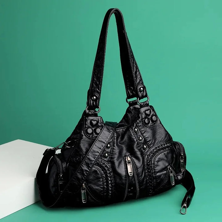 Hana Leren Boho Tas