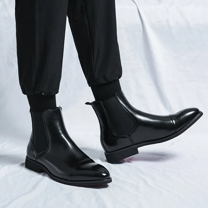 Belucio Leren Chelsea Boots