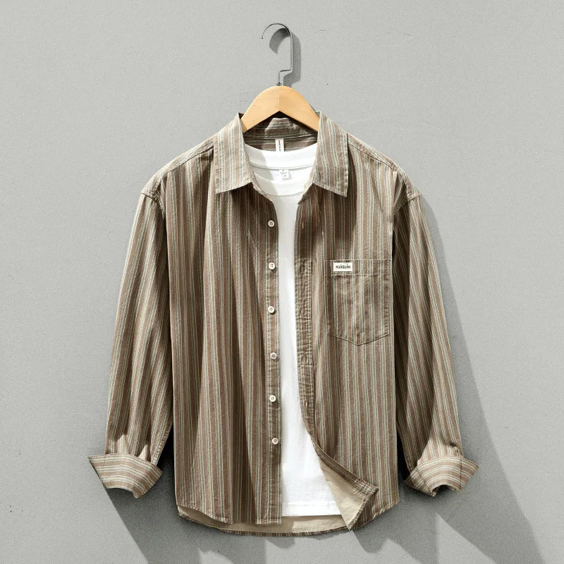 Aldren Gestreept Biologisch Katoenen Shirt