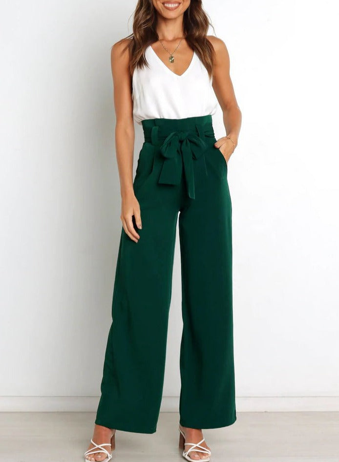 Gudrun | Elegante Stoffenbroek met Strik