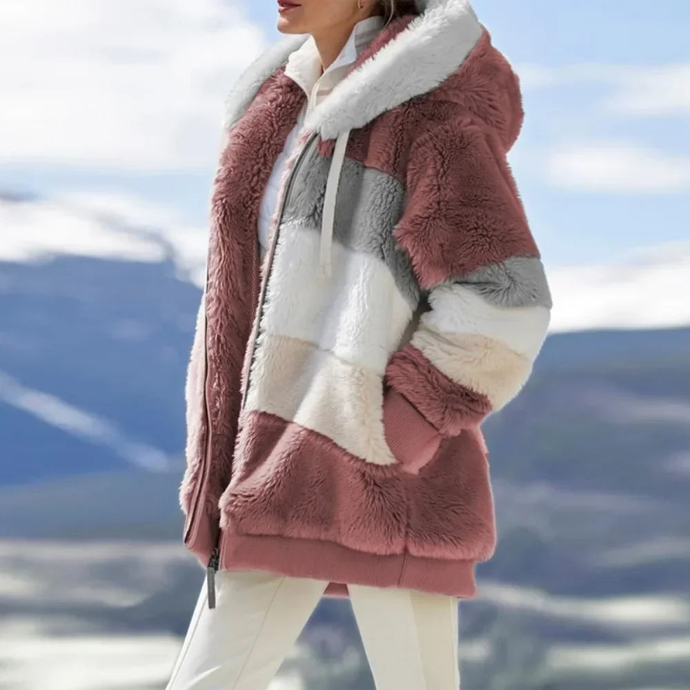 PlaidFusion - Dames Gevoerde Kasjmier Jas