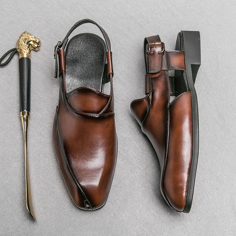 Fairford Leren Cutout Loafers