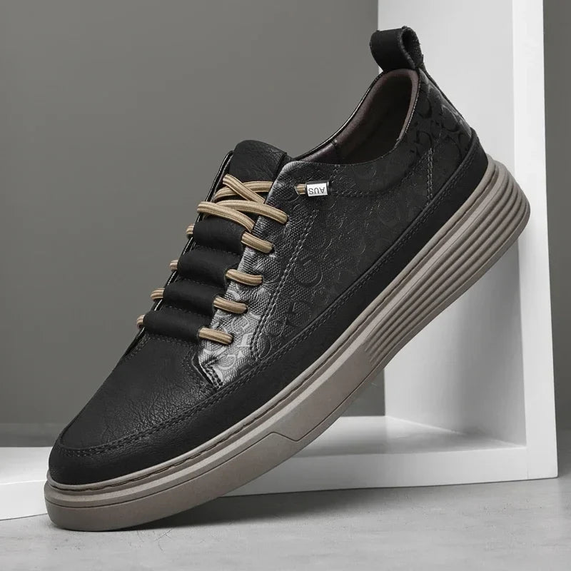 Giuliano Italiaanse Leren Sneakers