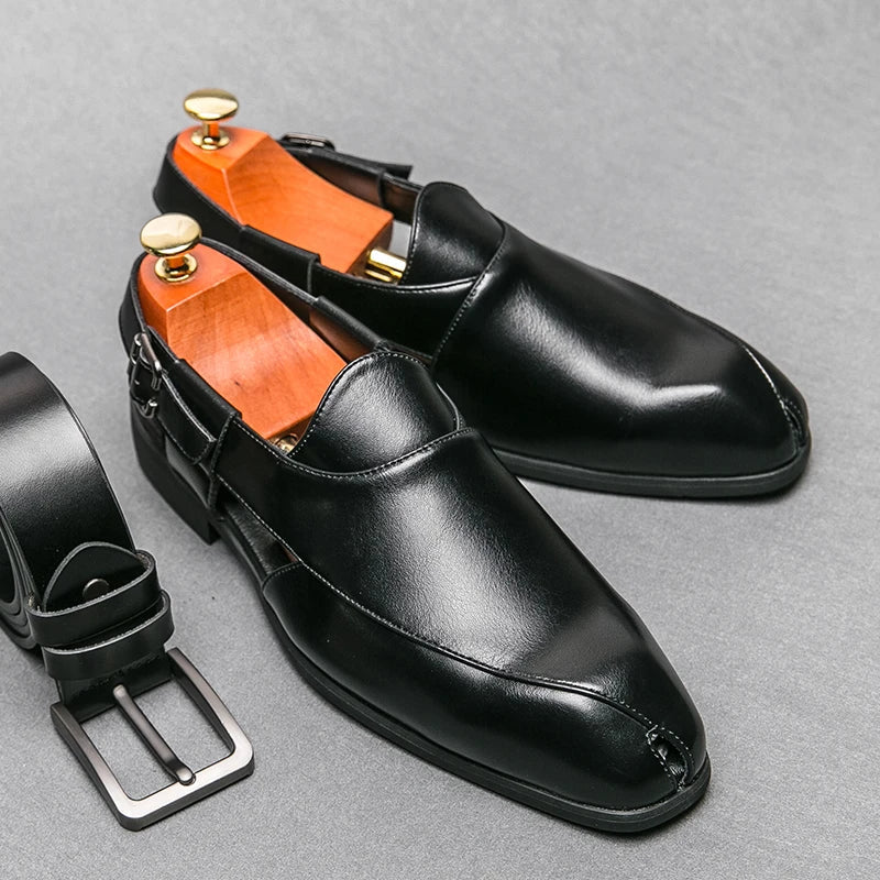 Fairford Leren Cutout Loafers