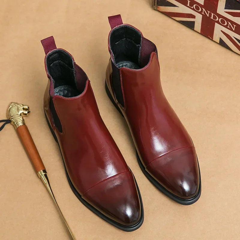 Belucio Leren Chelsea Boots