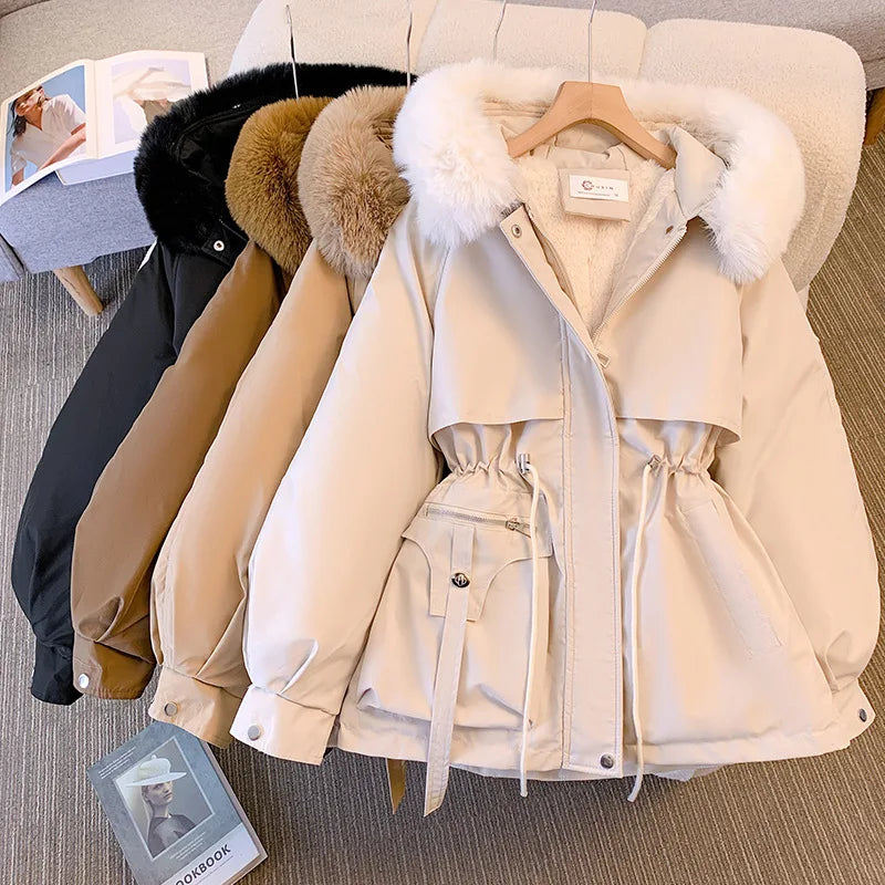 Cozzali - Fleece-Voering Gewatteerde Jas