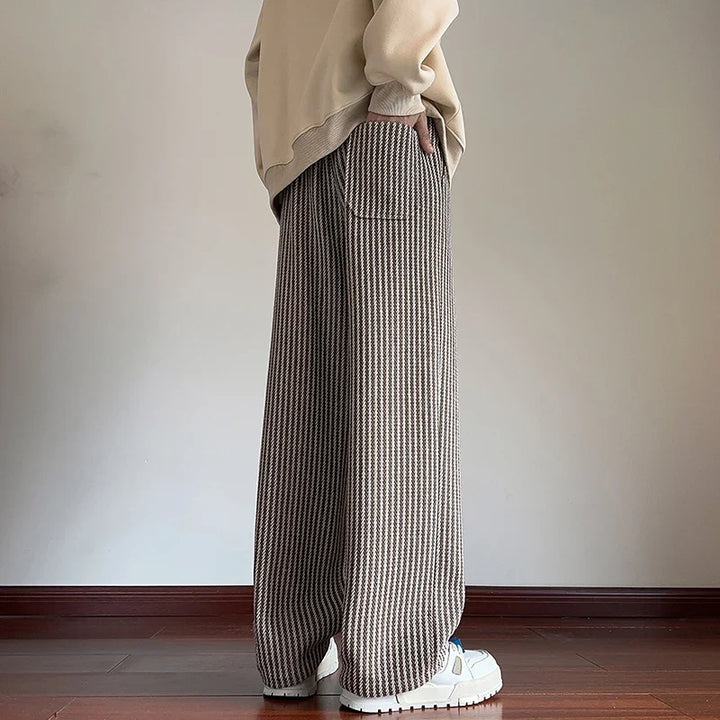 Sutton Herringbone Brede-Pantalon
