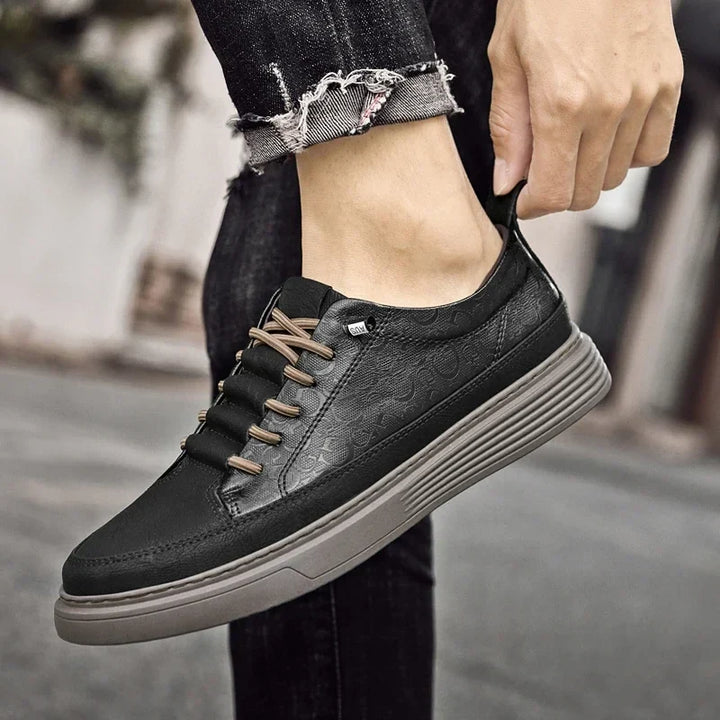 Giuliano Italiaanse Leren Sneakers