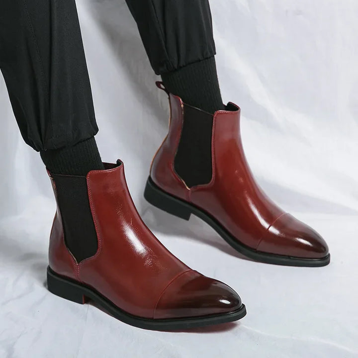 Belucio Leren Chelsea Boots