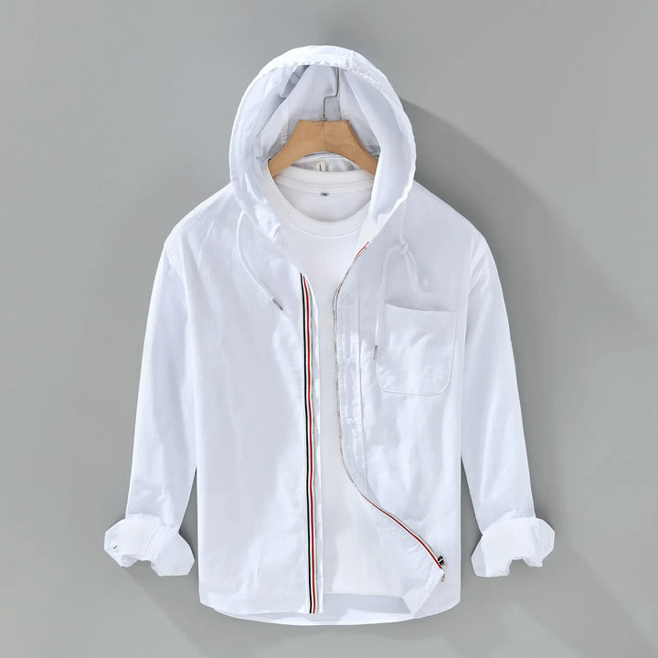 Leandro Katoenen Lange Mouwen Shirt