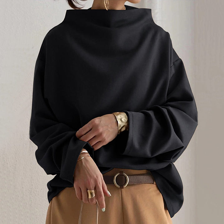 ISABELLA – ELEGANTE HOOGGESLOTEN RELAXED TRUI