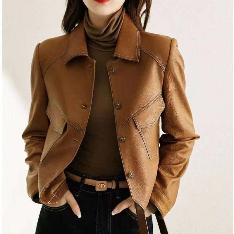 Elan Couture Vintage Leren Jas