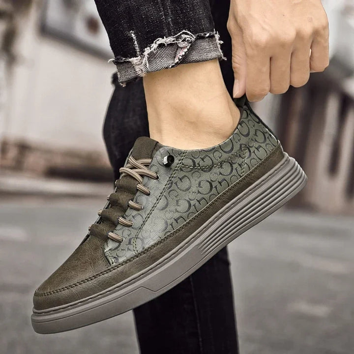 Giuliano Italiaanse Leren Sneakers