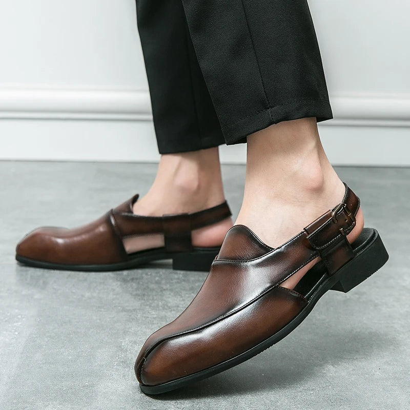 Fairford Leren Cutout Loafers