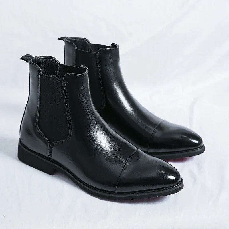 Belucio Leren Chelsea Boots