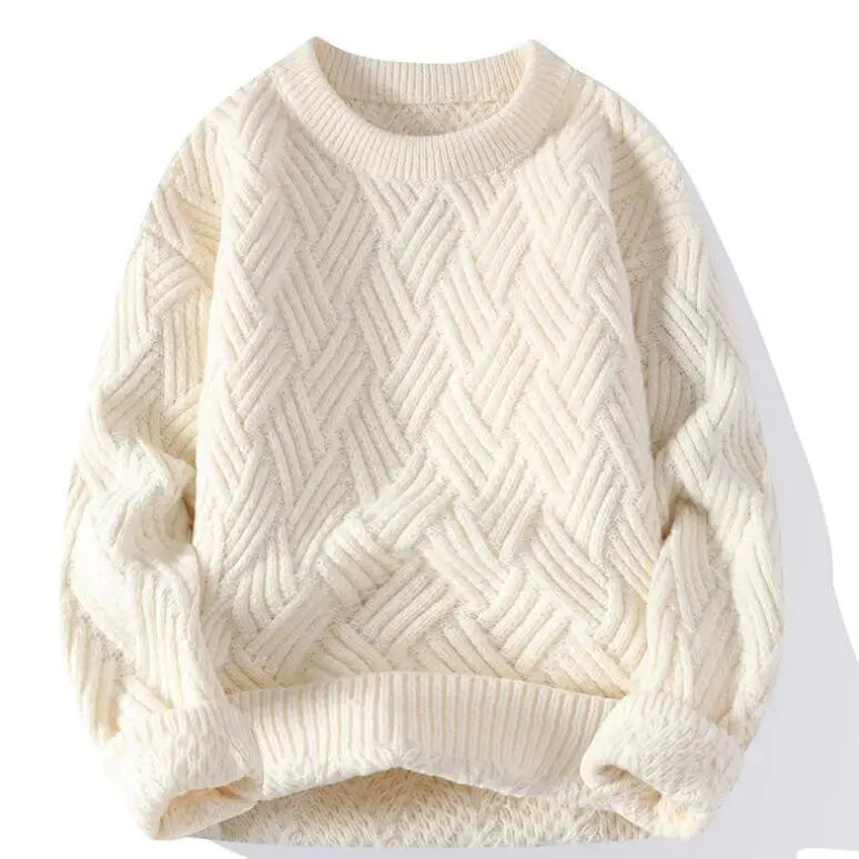 Kellen Geruite Crew Neck Trui