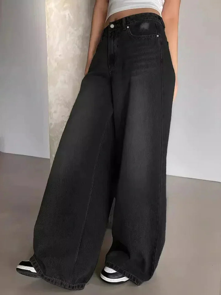 Baggy Wide Leg Jeans Voor Dames