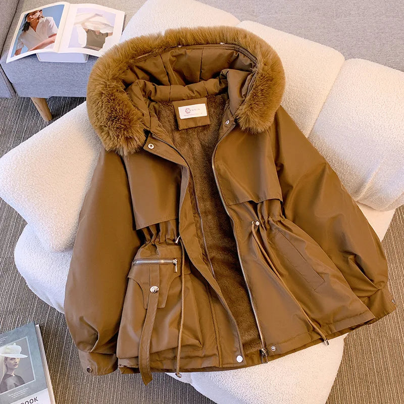Cozzali - Fleece-Voering Gewatteerde Jas