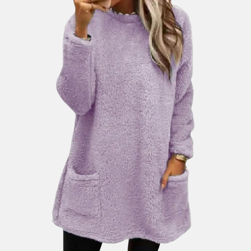 ISABEL – GEZELLIGE FLEECE LANGE SWEATSHIRT