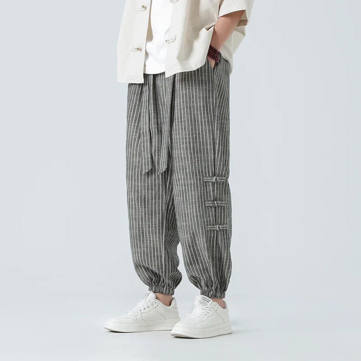 Kyoto Comfort Katoenen Linnen Broek