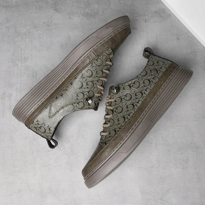 Giuliano Italiaanse Leren Sneakers