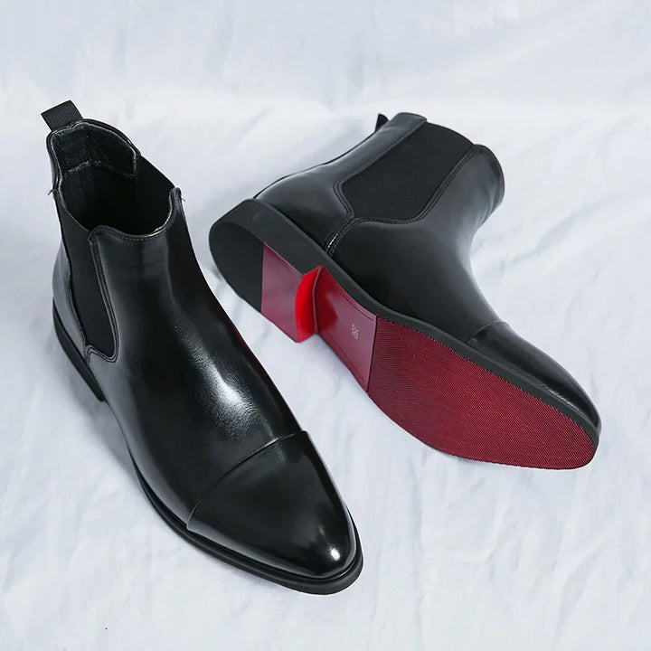Belucio Leren Chelsea Boots