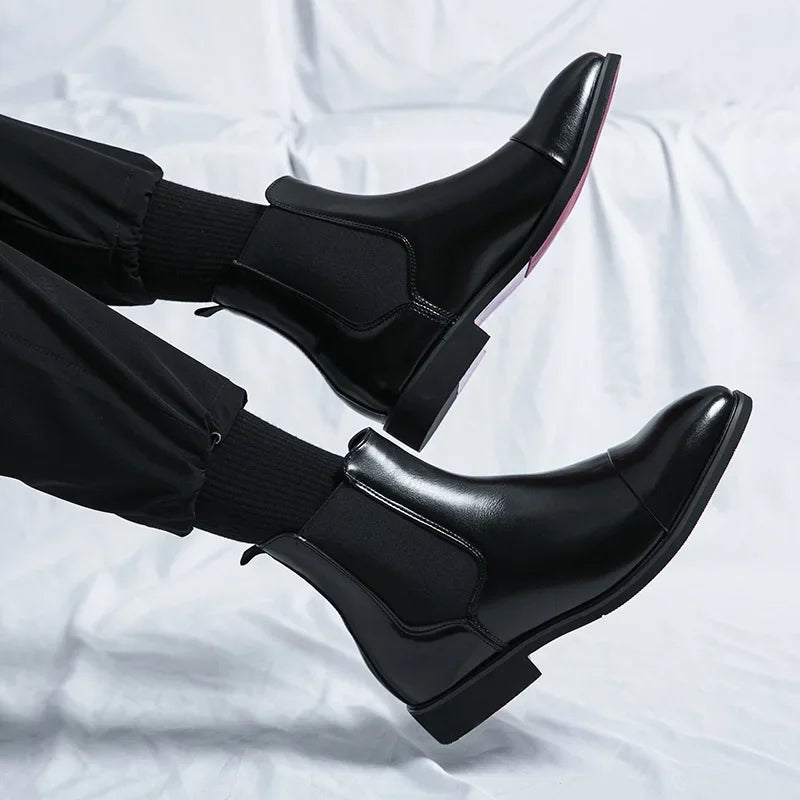 Belucio Leren Chelsea Boots