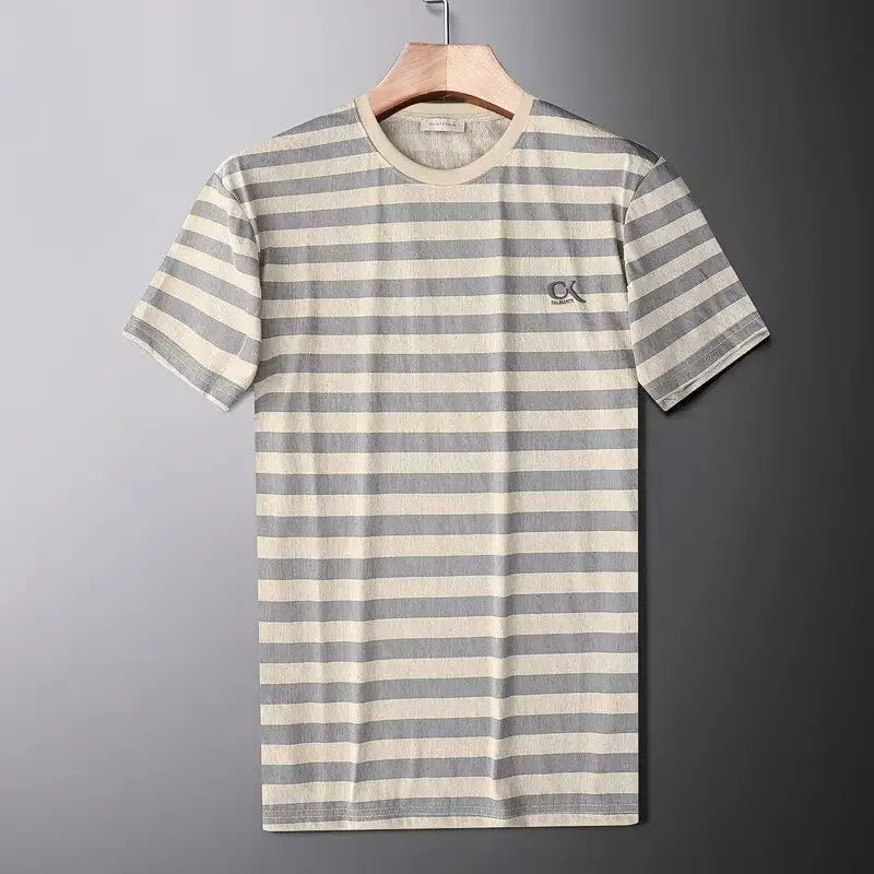Cole Kendrick Gestreepte Katoenzijde Shirt