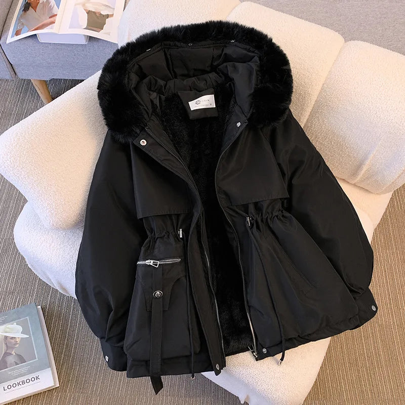 Cozzali - Fleece-Voering Gewatteerde Jas