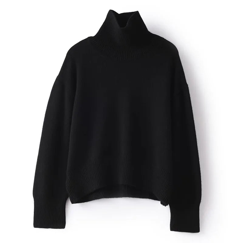 Elena - Pure Kasjmier Turtleneck Trui