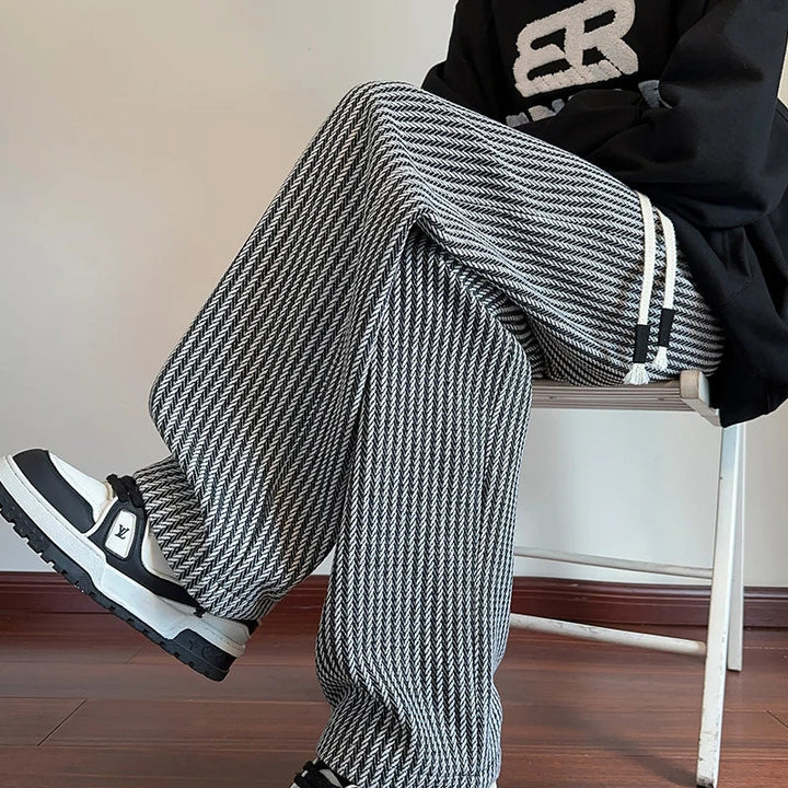 Sutton Herringbone Brede-Pantalon