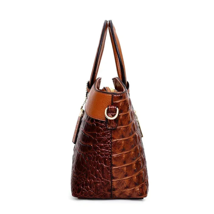 L'Adrienne Geperst Vintage Leren Tas