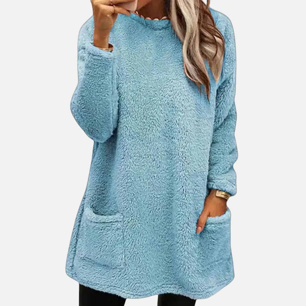 ISABEL – GEZELLIGE FLEECE LANGE SWEATSHIRT